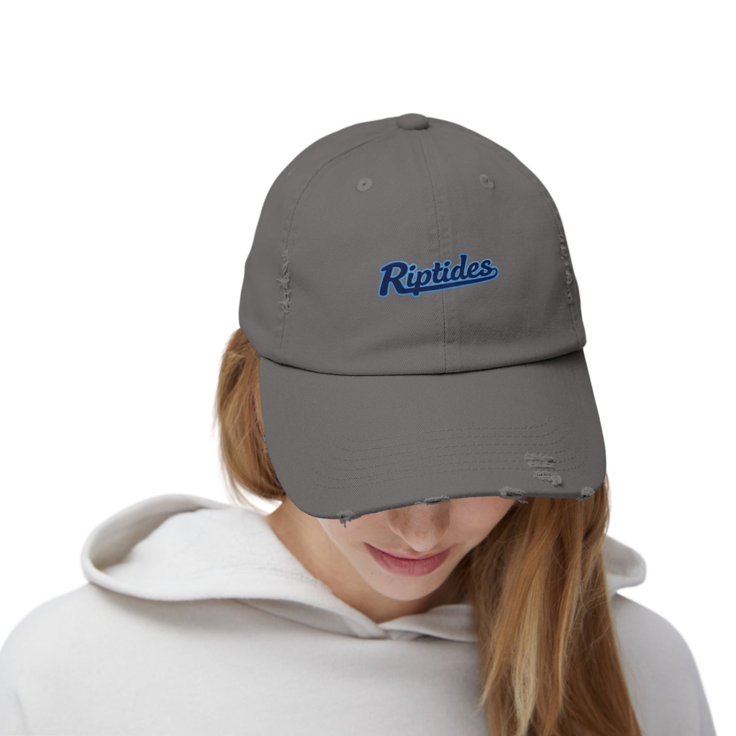 Distressed Cap with Riptides Logo