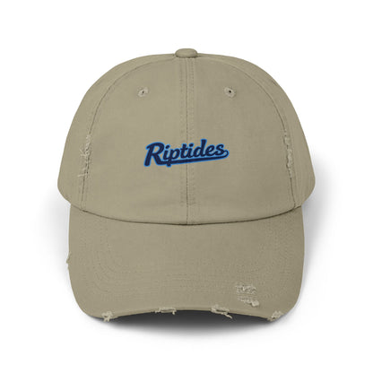 Distressed Cap with Riptides Logo