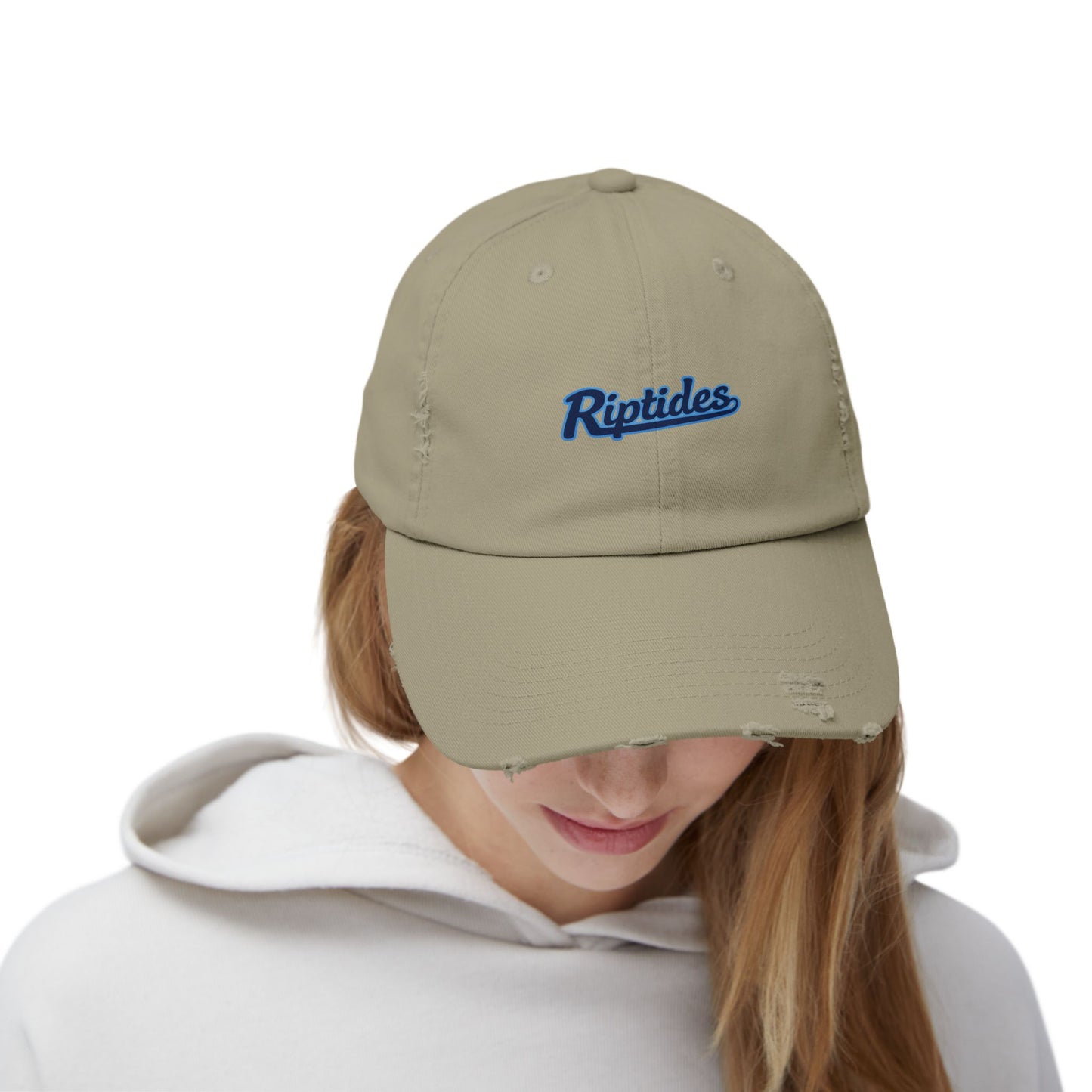 Distressed Cap with Riptides Logo