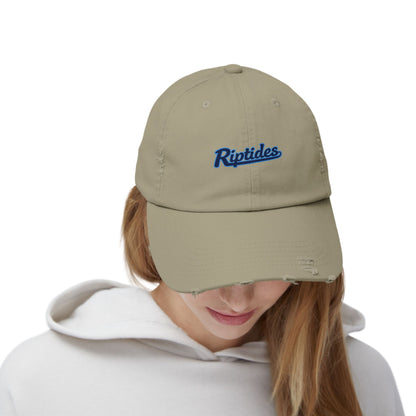 Distressed Cap with Riptides Logo